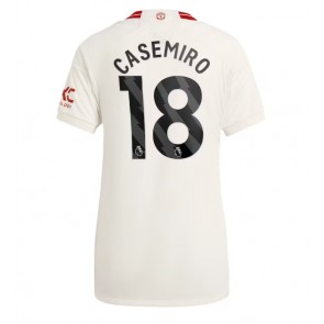 Manchester United Casemiro #18 Rezervni Dres za Ženska 2023-24 Kratak Rukavima